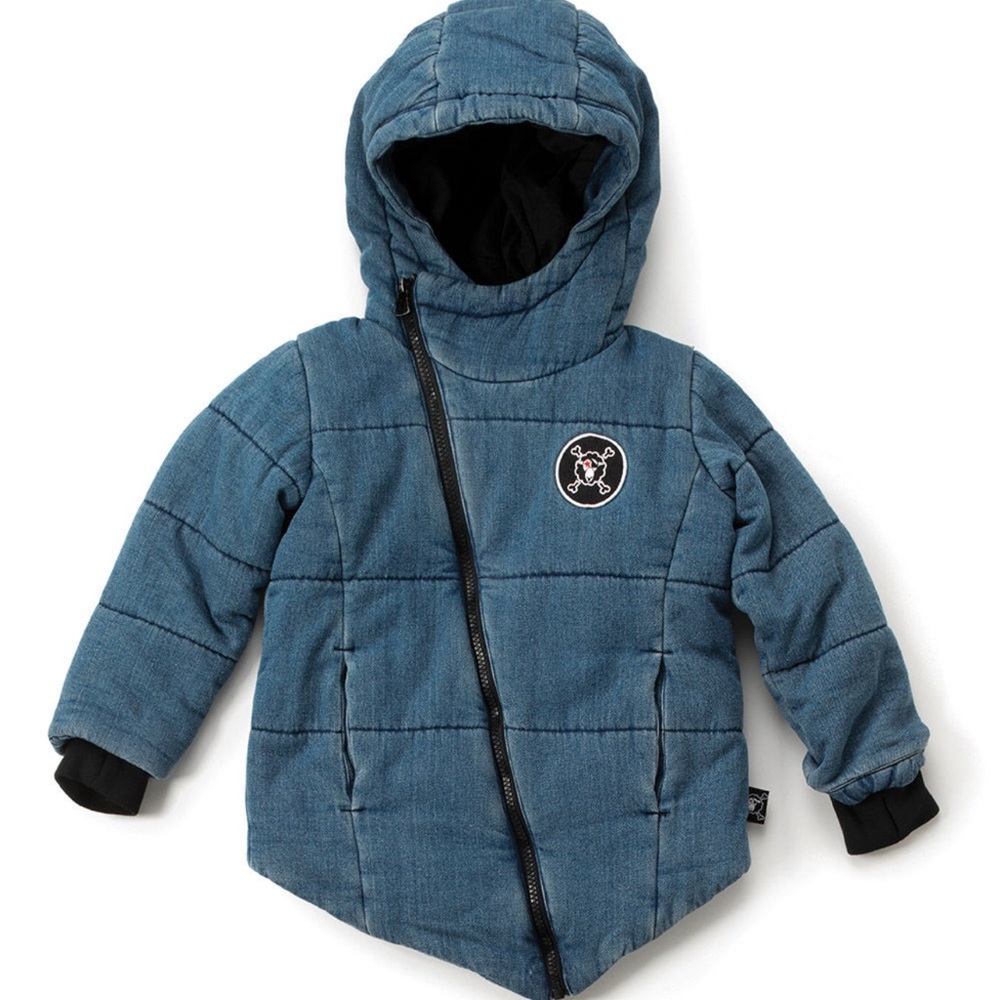 Nununu denim puffy jacket - Size 18-24M.